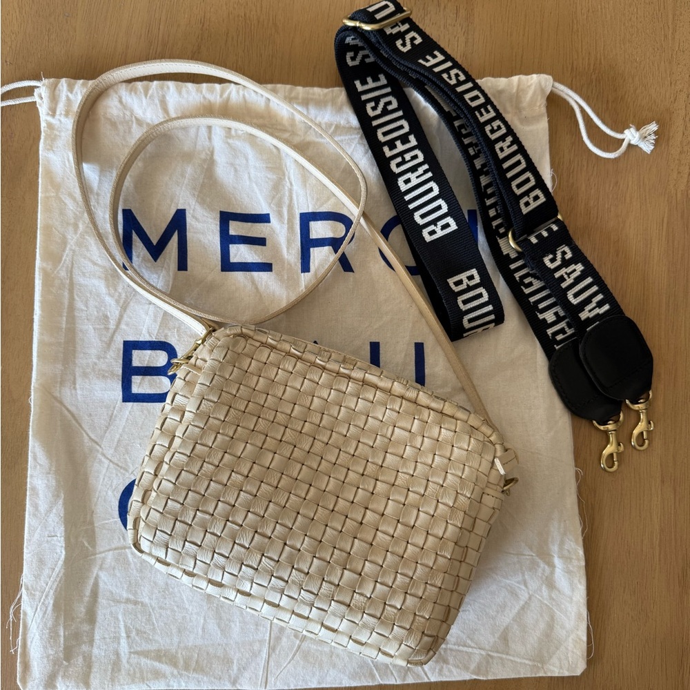 Clare V. Midi sac Woven Crossbody Bag